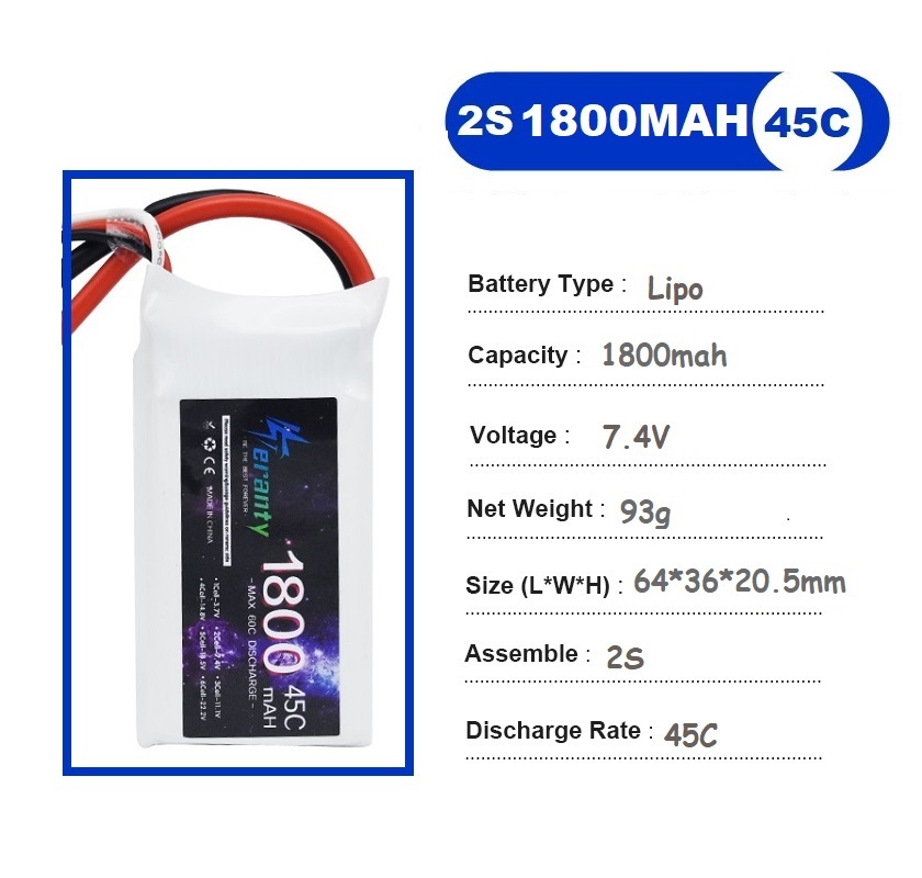 2 peças 7.4v lipo 2s bateria 1 - Rc Hobby Drone avaliação e preço